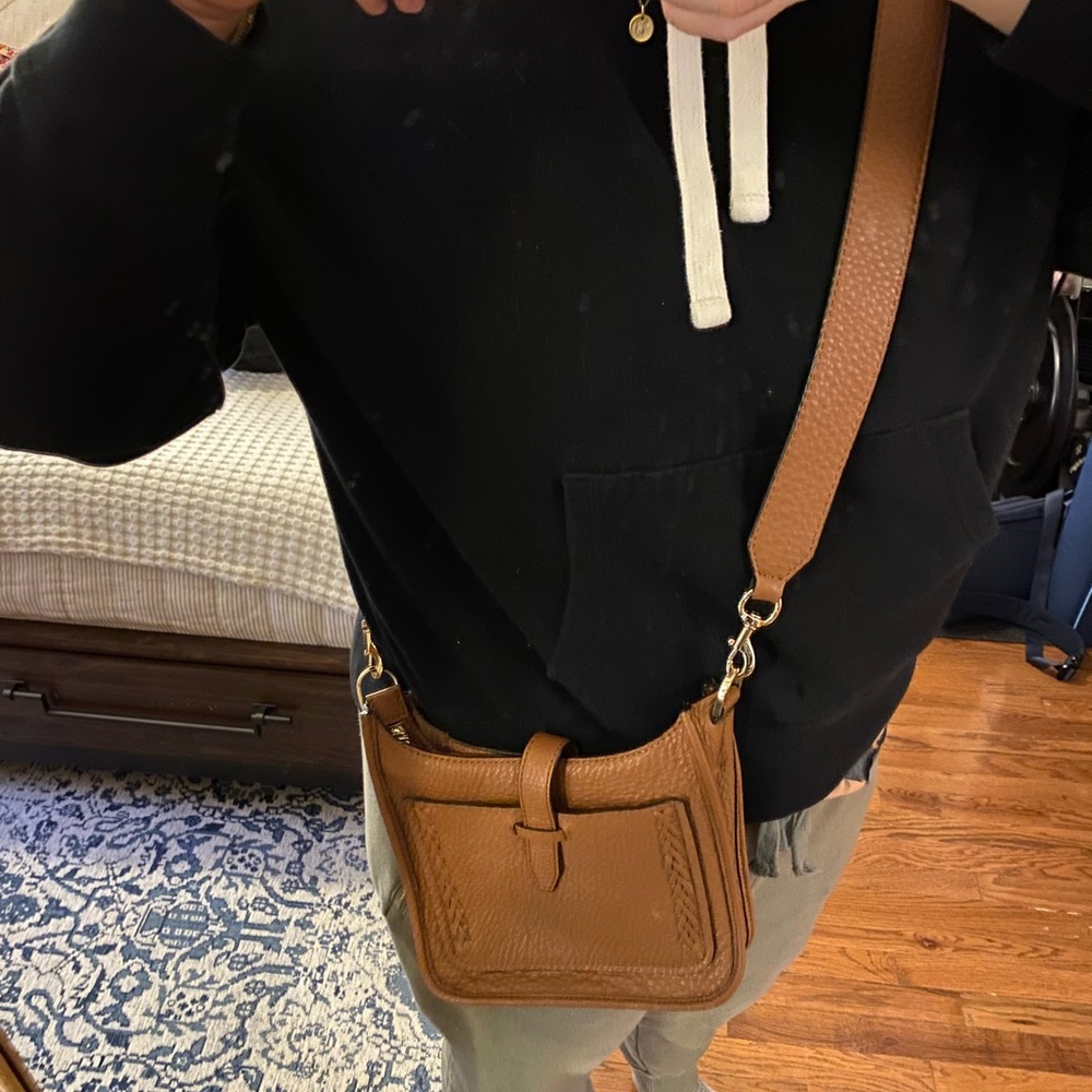 Rebecca Minkoff brown leather crossbody